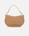 Coccinelle Magie Flap Shoulder Bag In Beige