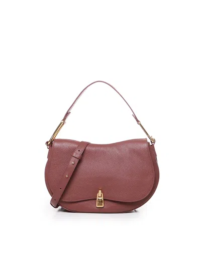 Coccinelle Magie Medium Shoulder Bag In Brown