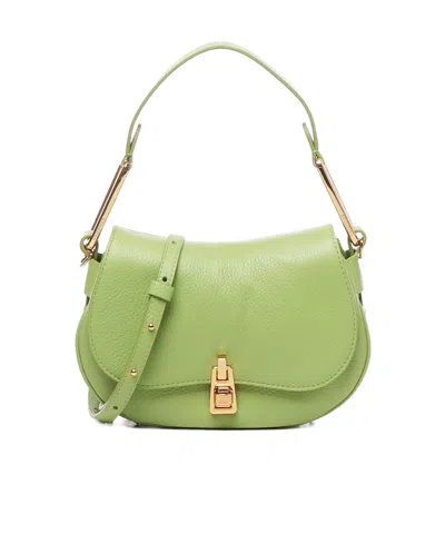 Coccinelle Mini Soft Magie Cross Body Bag In Green