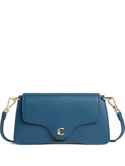Coccinelle Magnet-fastening Shoulder Bag In Blue