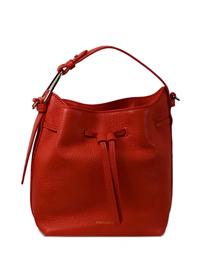 Coccinelle Malory Bucket Bag In Red