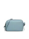 Coccinelle Zip Leather Shoulder Bag In Blue