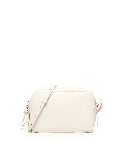 Coccinelle Malory Small Shoulder Bag In White