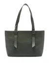 Coccinelle Malory Textured Tote Bag In Green