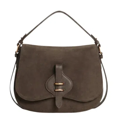 Coccinelle Mavery Medium Shoulder Bag In Brown