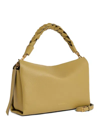 Coccinelle Medium Boheme Braided-handle Shoulder Bag In Yellow