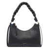 Coccinelle Small Boheme Braided-handle Shoulder Bag In Black
