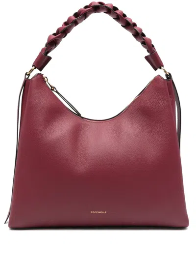 Coccinelle Medium Boheme Tote Bag In Red