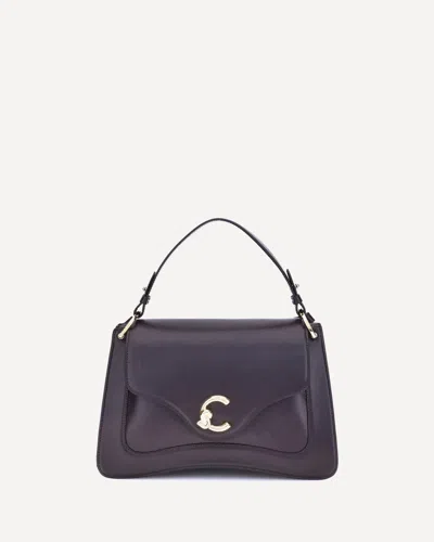 Coccinelle Medium C-me Handbag In Purple