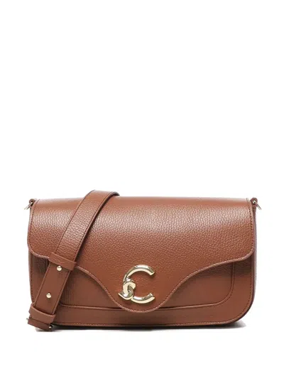 Coccinelle Medium C-me Leather Flap Cross Body Bag