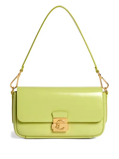 Coccinelle Medium C-me Lock Shoulder Bag In Green