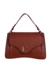 Coccinelle Medium C-me Logo Plaque Tote Bag In Brown