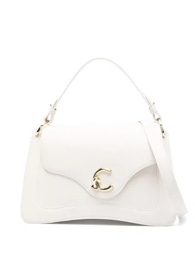 Coccinelle Medium C-me Tote Bag In White