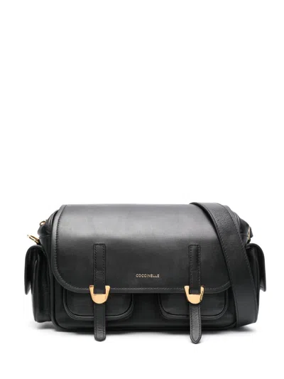 Coccinelle Medium Campus Crossbody Bag In Black