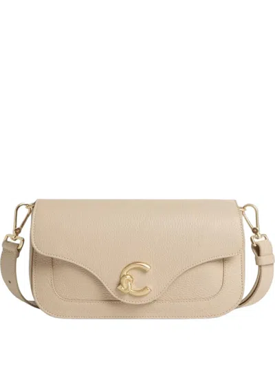 Coccinelle Medium C-me Shoulder Bag In White