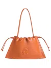 Coccinelle Medium Dulse Shoulder Bag In Orange