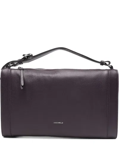 Coccinelle Medium Elinor Shoulder Bag In Purple