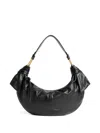 Coccinelle Medium Furoshiki Knot-detail Shoulder Bag In Black