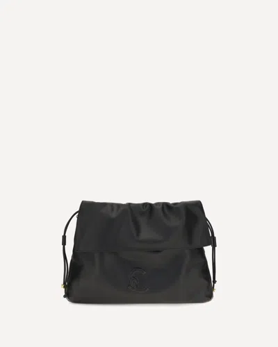 Coccinelle Black Calf Leather Bos Taurus Shoulder Bag