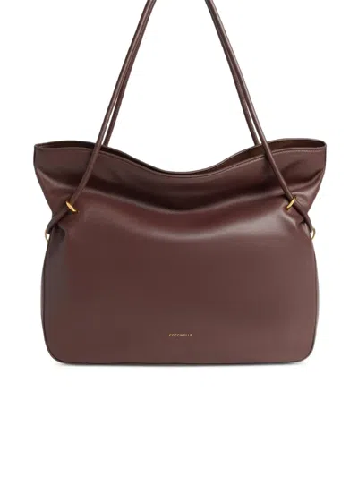 Coccinelle Medium Lizzie Leather Shoulder Bag In Pattern
