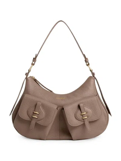 Coccinelle Medium Mavery Pocket Shoulder Bag In Neutral
