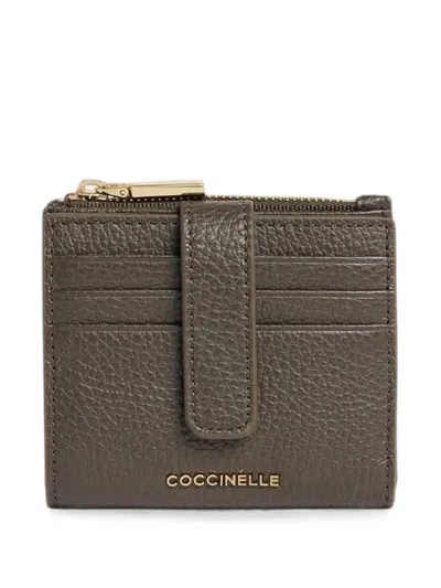 Coccinelle Medium Metallic Wallet In Brown