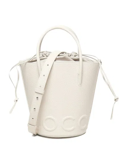 Coccinelle Medium Myrtha Embossed-logo Bucket Bag