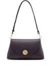 Coccinelle Medium Nikla Leather Shoulder Bag In Purple