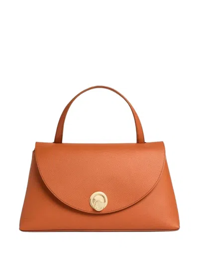 Coccinelle Medium Nikla Leather Tote Bag In Orange