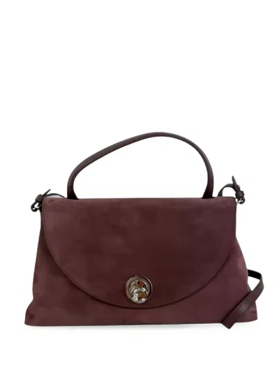 Coccinelle Medium Nikla Suede Handbag In Brown