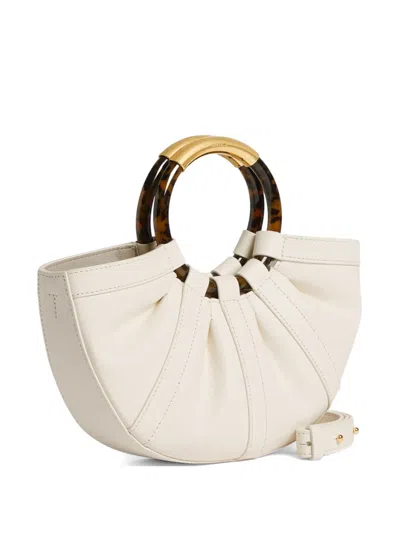 Coccinelle Medium Shell Ring-handle Tote Bag In Neutral