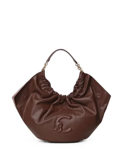 Coccinelle Medium Smash Tote Bag In Brown