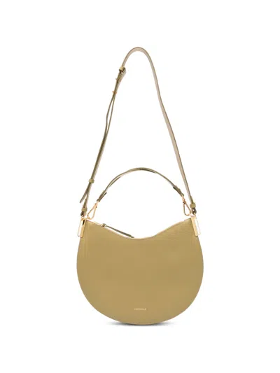 Coccinelle Medium Sunup Detachable-strap Leather Tote Bag In Green