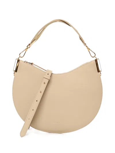 Coccinelle Medium Sunup Shoulder Bag In Neutral