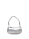 Coccinelle Merveille Metallic-effect Shoulder Bag In Gray