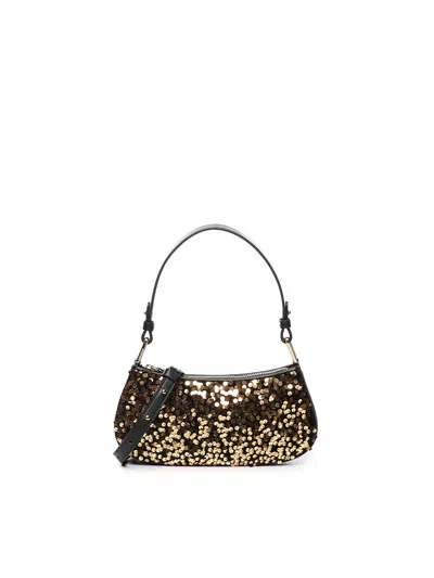 Coccinelle Merveille Paillette Bag In Black