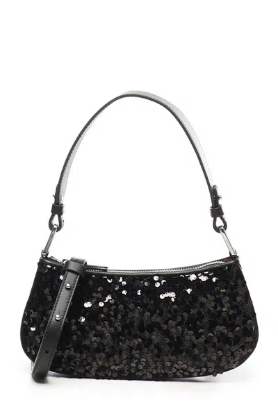 Coccinelle Bag Merveille Sequins In Black