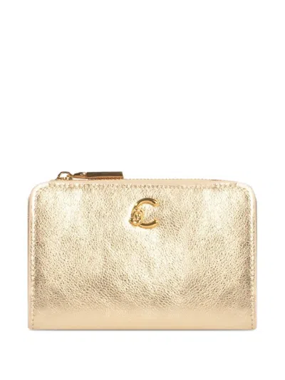 Coccinelle Metallic-leather Wallet In Gold