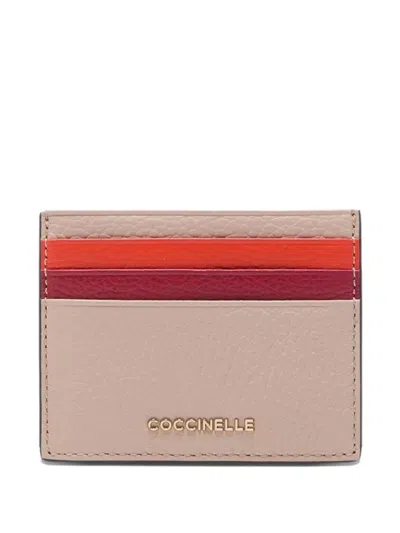 Coccinelle Metallic-logo Card Holder In Multi