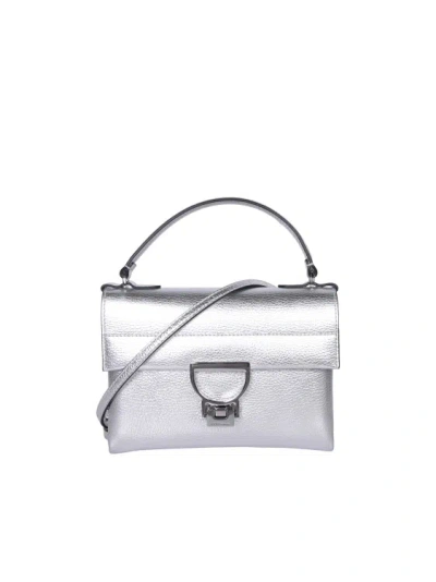 Coccinelle Metallic Silver Leather Bag
