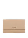 Coccinelle Metallic Soft Wallet In Gold