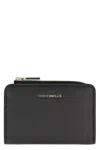 Coccinelle Metallic Soft Leather Wallet In Black