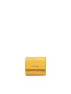 Coccinelle Grained-leather Wallet In Yellow