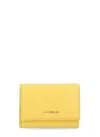 Coccinelle Metallic Soft Wallet In Yellow