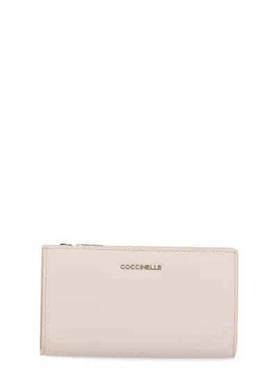 Coccinelle Metallic Soft Wallet In Pink