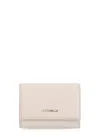 Coccinelle Metallic Soft Wallet In Neutral