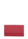 Coccinelle Metallic Soft Wallet In Red