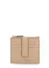 Coccinelle Metallic Soft Wallet In Brown