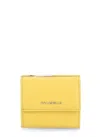 Coccinelle Metallic Soft Wallet In Yellow