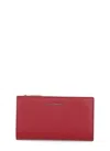 Coccinelle Metallic Soft Wallet In Red